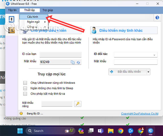 Picture 2 of How to fix Ultraview not being able to retrieve ID.