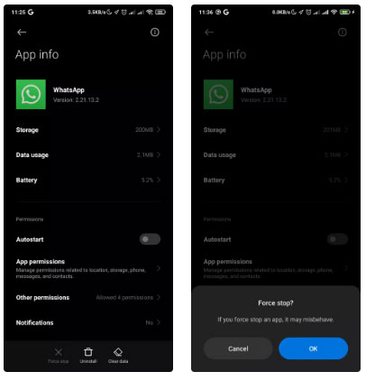 How to fix WhatsApp not loading photos and videos error Picture 1