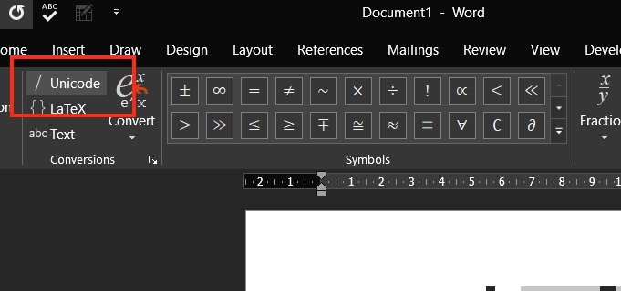 How to fix Word equation error not displaying correct form Picture 1