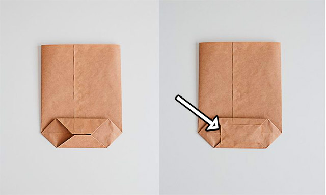 Picture 2 of How to fold a paper bag, how to easily fold a paper bag.