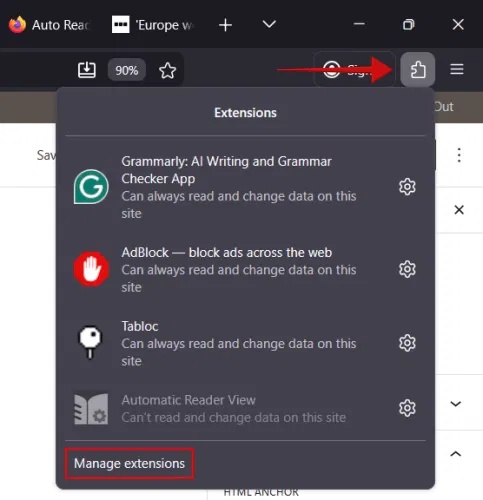 How to force Reader Mode to display on all websites Picture 13