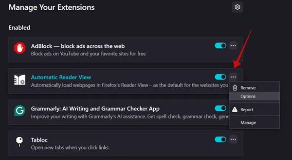How to force Reader Mode to display on all websites Picture 14