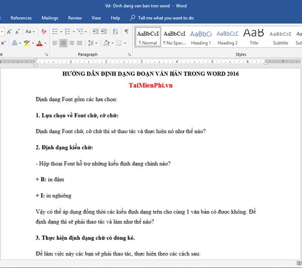 How to format text paragraphs in Word simply and easily Picture 5