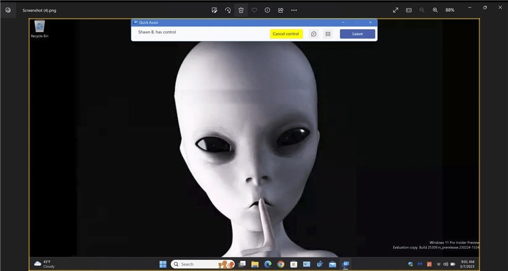 How to get and provide remote support using the Quick Assist app in Windows 11 Picture 14