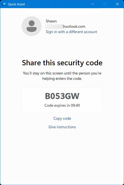 How to get and provide remote support using the Quick Assist app in Windows 11 Picture 6