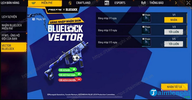How to get Blue Lock skin in Free Fire for free Picture 5
