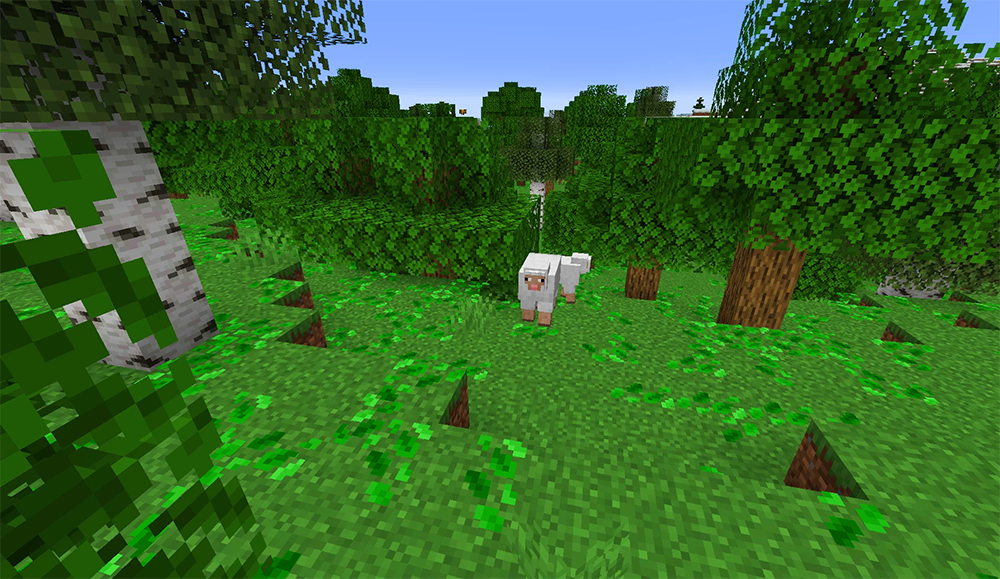 How to get fallen leaves in Minecraft Picture 1