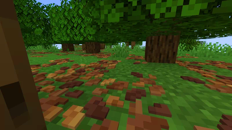 How to get fallen leaves in Minecraft Picture 2