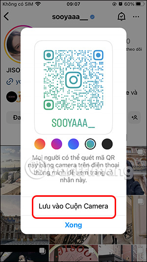 How to get a QR code to access your Instagram account - Create a nametag for Instagram Picture 17
