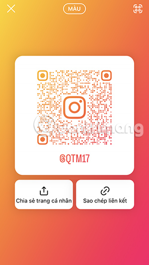 How to get a QR code to access your Instagram account - Create a nametag for Instagram Picture 7