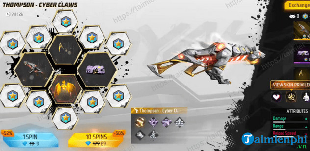 How to get Thompson Cyber ​​​​Claw skin in Free Fire Picture 3