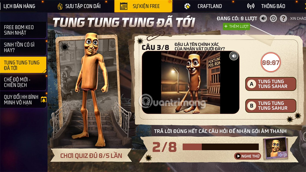 How to get Tung Tung Tung Sahur skin Free Fire Picture 4