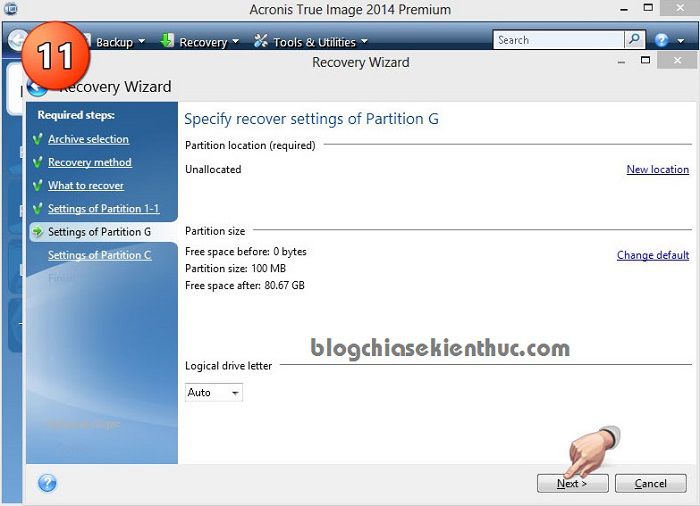 How to ghost UEFI-GPT standard tib file for computer, laptop Picture 11