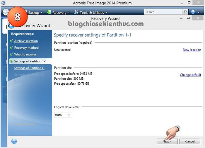 How to ghost UEFI-GPT standard tib file for computer, laptop Picture 8