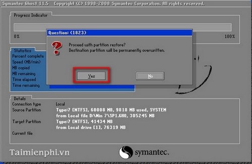 How to ghost Windows 7, ghost Windows 7 using Hiren Boot's CD Picture 14