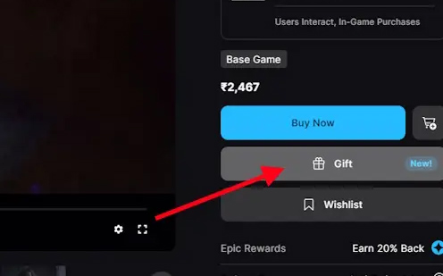 How to gift games on Epic Games Store Picture 1