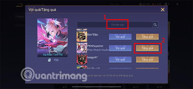 Picture 4 of How to gift skins to friends in Arena of Valor