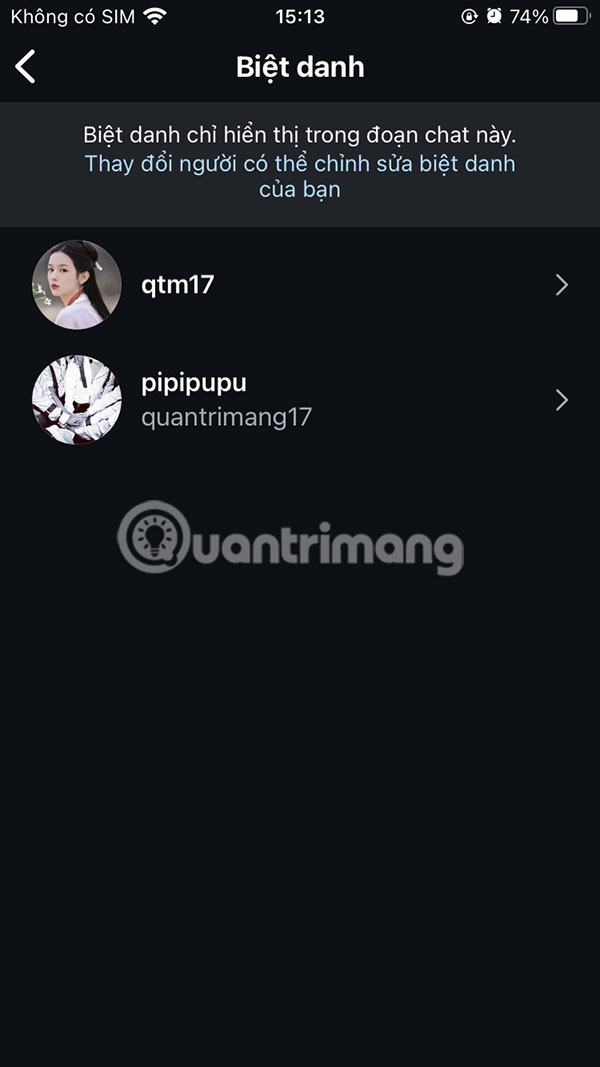 How to give nicknames to friends on Instagram Picture 3