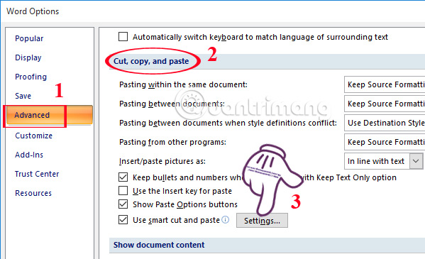 How to handle spaced letters in Microsoft Word Picture 6