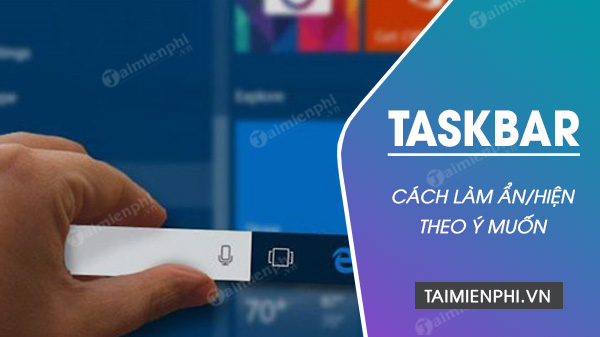 Picture 1 of How to hide and show the Taskbar on a Windows computer