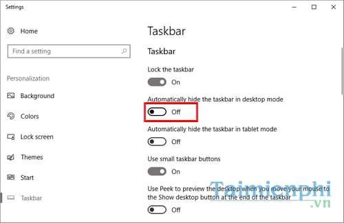 Picture 4 of How to hide and show the Taskbar on a Windows computer