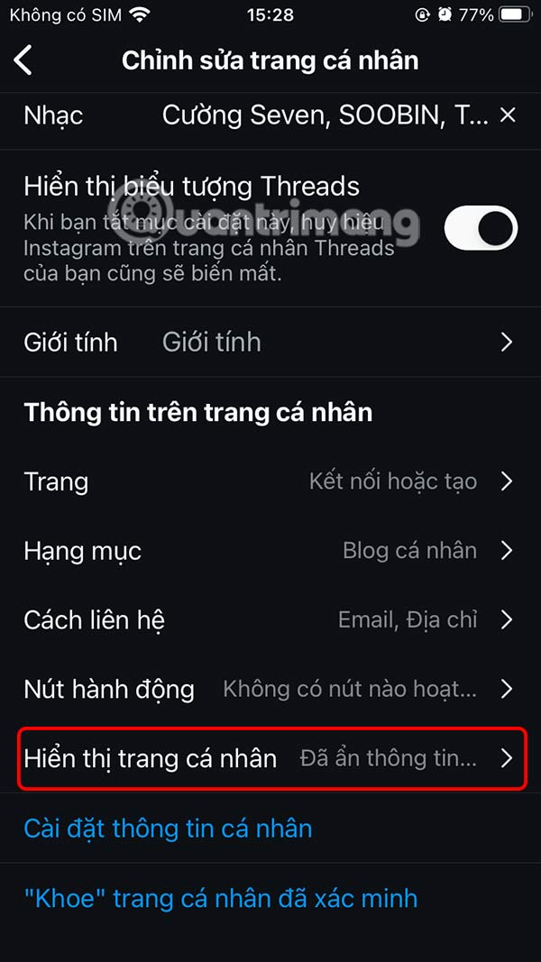 How to hide contact information on Instagram Picture 6