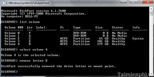 Picture 5 of How to hide hard drive partitions and hard drives without using software.