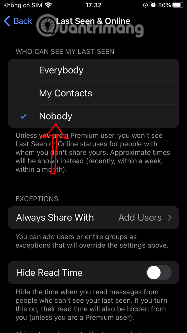 How to hide last seen status Telegram Picture 13