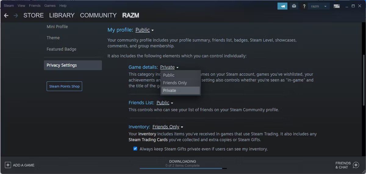 How to hide Steam activity - TipsMake.com