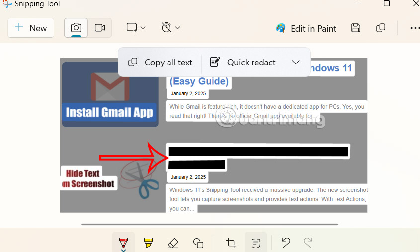 How to Hide Text in Windows 11 Screenshots Picture 3