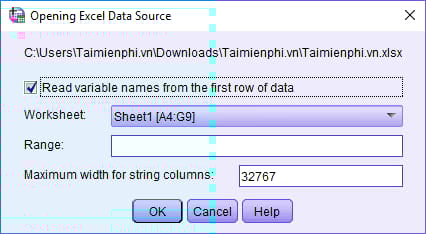 Picture 3 of How to import data from Excel into SPSS quickly and accurately.