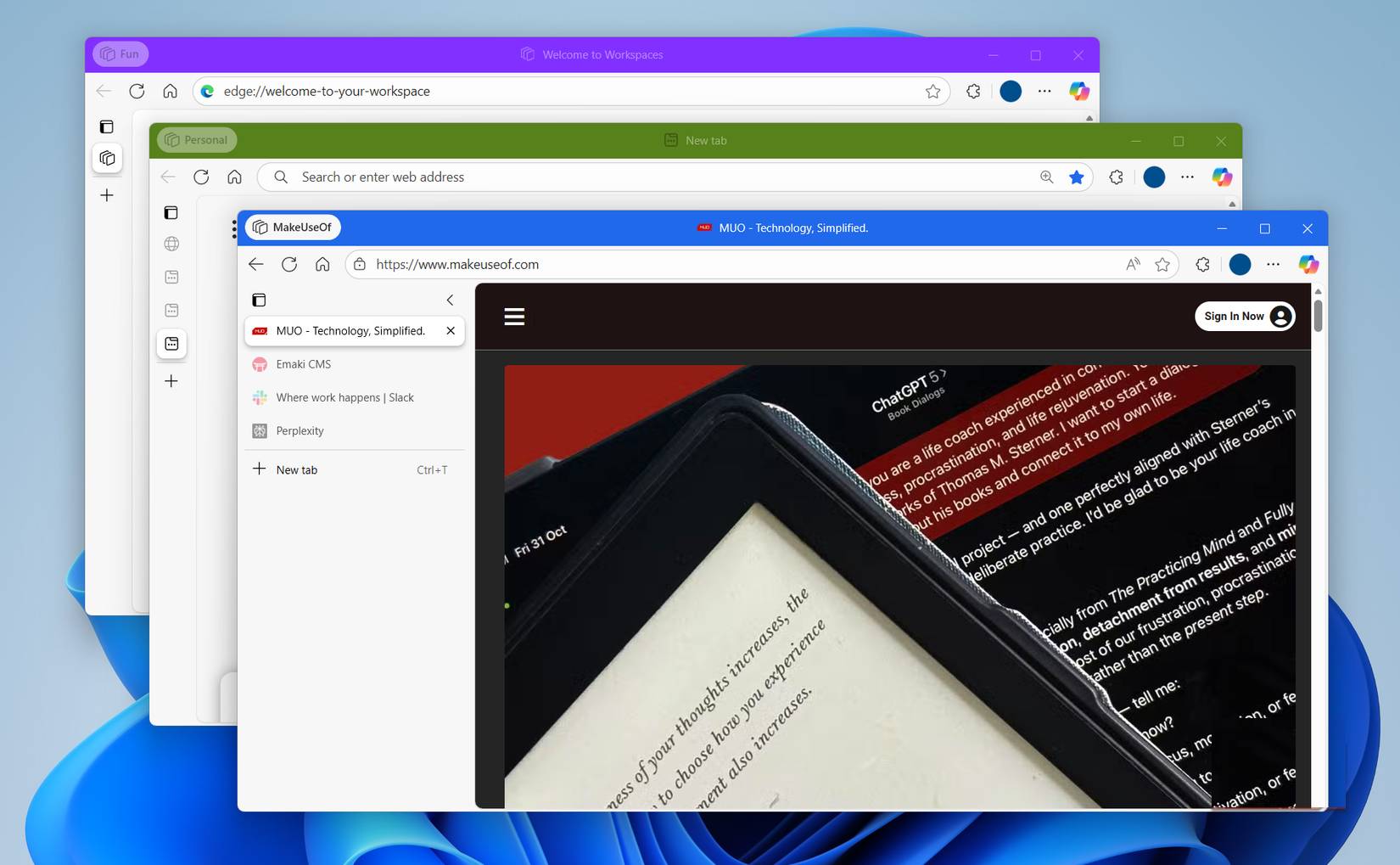 How to improve productivity with Microsoft Edge Workspaces Picture 2