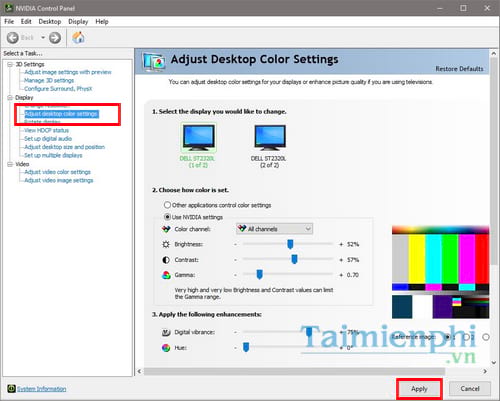 Picture 2 of How to increase or decrease the brightness of your desktop computer screen.