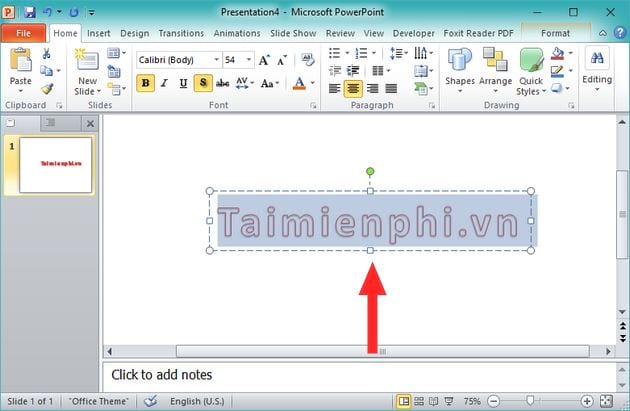 How to increase text height on PowerPoint simply and effectively Picture 5