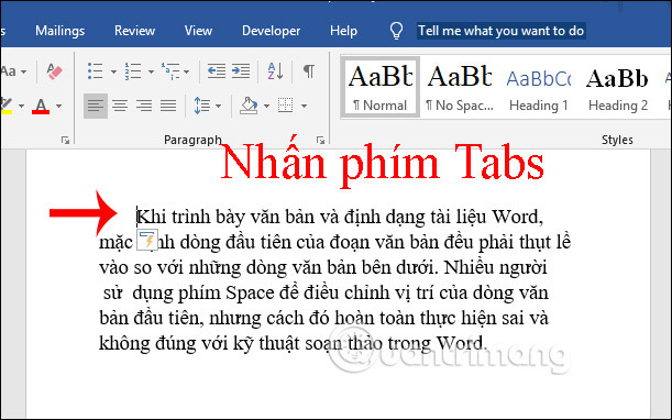 How to indent the first line in Word - Adjust the first line margin position Picture 4