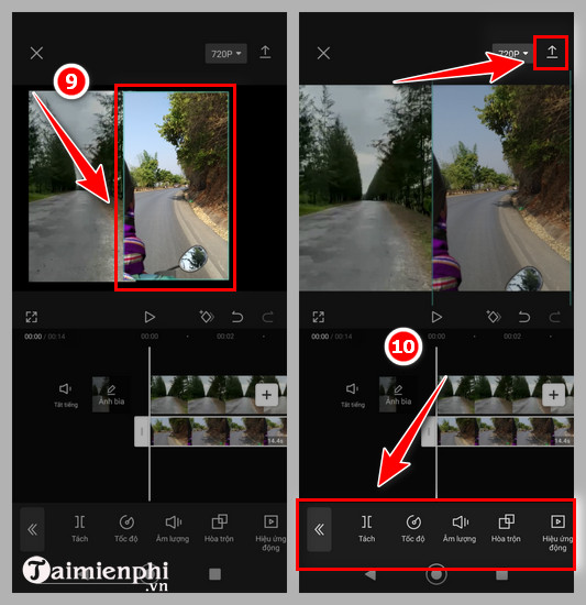 How to insert 2 videos running parallel in 1 video Picture 16