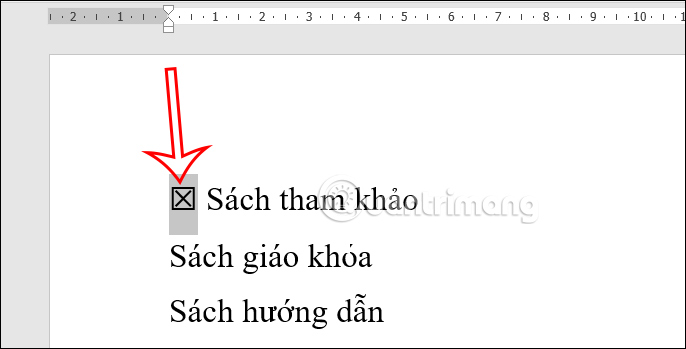 Picture 3 of How to insert a checkmark in Word - Fixed checkmark or checkbox