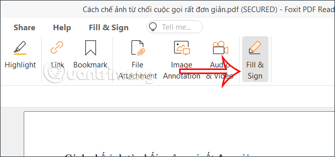 How to insert a signature into PDF with Foxit Reader - Create a personal touch on PDF documents Picture 1