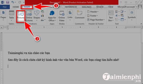 How to insert a signature into Word 2010, 2013, 2016, 2019, 2020 Picture 7