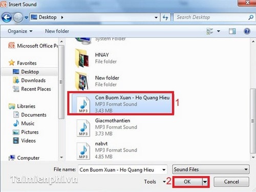 How to insert and add Audio in PowerPoint to make your presentation more lively Picture 5