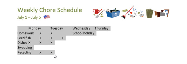 How to insert and create tables in Word 2016 Picture 3