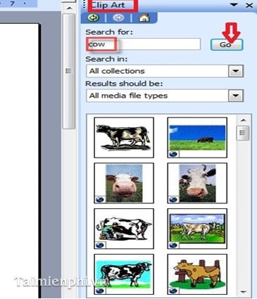 How to insert Clip Art in Word 2003, 2007 simply and quickly Picture 2