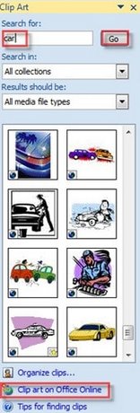 How to insert Clip Art in Word 2003, 2007 simply and quickly Picture 5