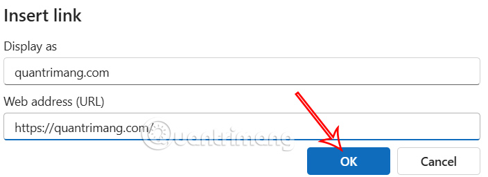 How to insert an icon into a link in an Outlook signature Picture 4