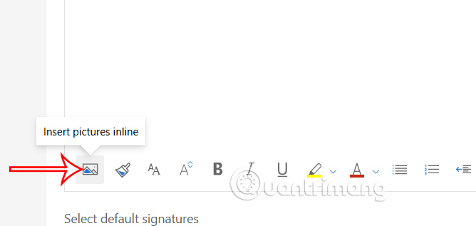 How to insert an icon into a link in an Outlook signature Picture 5