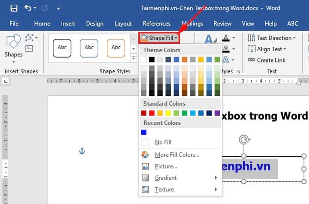 How to insert Text Box in Word simply, anyone can do it Picture 8