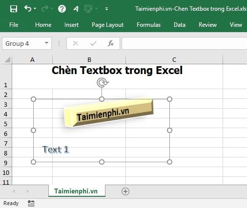 How to insert Textbox in Excel without disturbing data Picture 7