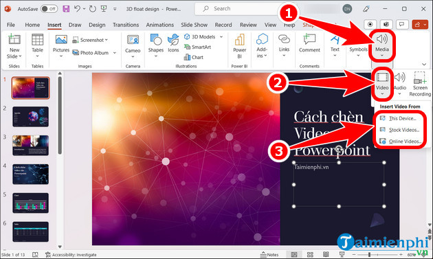 How to insert video into Powerpoint 2010 without errors, blurring, or stuttering Picture 2