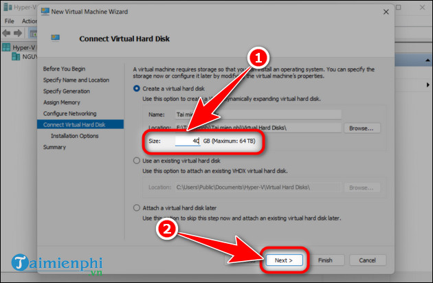 How to install a virtual machine on Windows 11 using Hyper-V Manager Picture 11