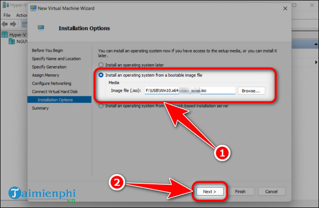 How to install a virtual machine on Windows 11 using Hyper-V Manager Picture 12